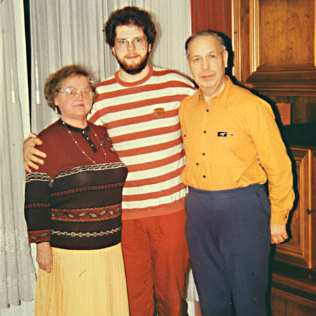 Edith, Norbert und Herbert 1990