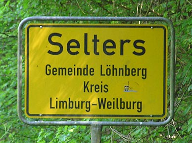 Ortsschild Selters