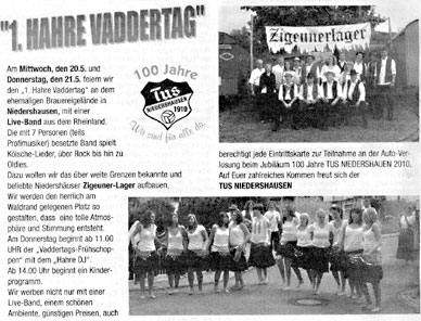 Vaddertag in Niedershausen